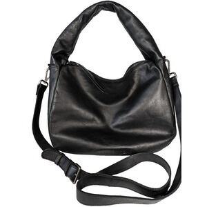 Harbour 2nd Leather Bag Large Hobo Black Adjustable Strap All Leather